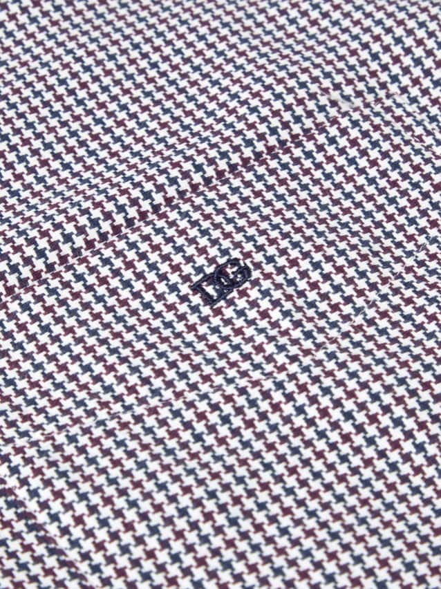 DG’s Drifter Mens Casual Houndstooth Shirt Dark Purple Northern