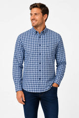 DG’s Drifter Men’s Check Shirt Brushed Cotton Blue Northern Ireland