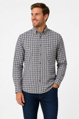 DG’s Drifter Men’s Check Shirt Brushed Cotton Camel Northern Ireland