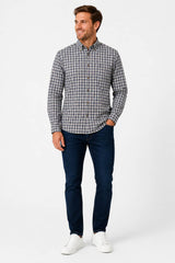 DG’s Drifter Men’s Check Shirt Brushed Cotton Camel Northern Ireland
