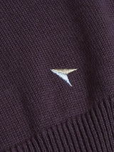 DG's Drifter Round Neck Cotton Blend Jumper Dark Purple