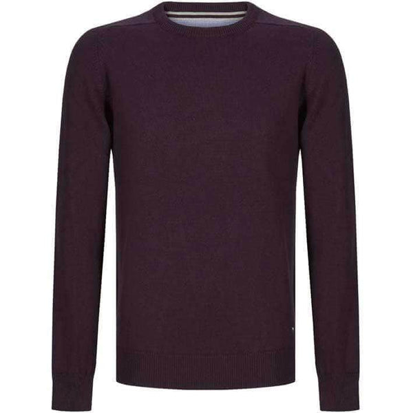 DG's Drifter Round Neck Cotton Blend Jumper Dark Purple