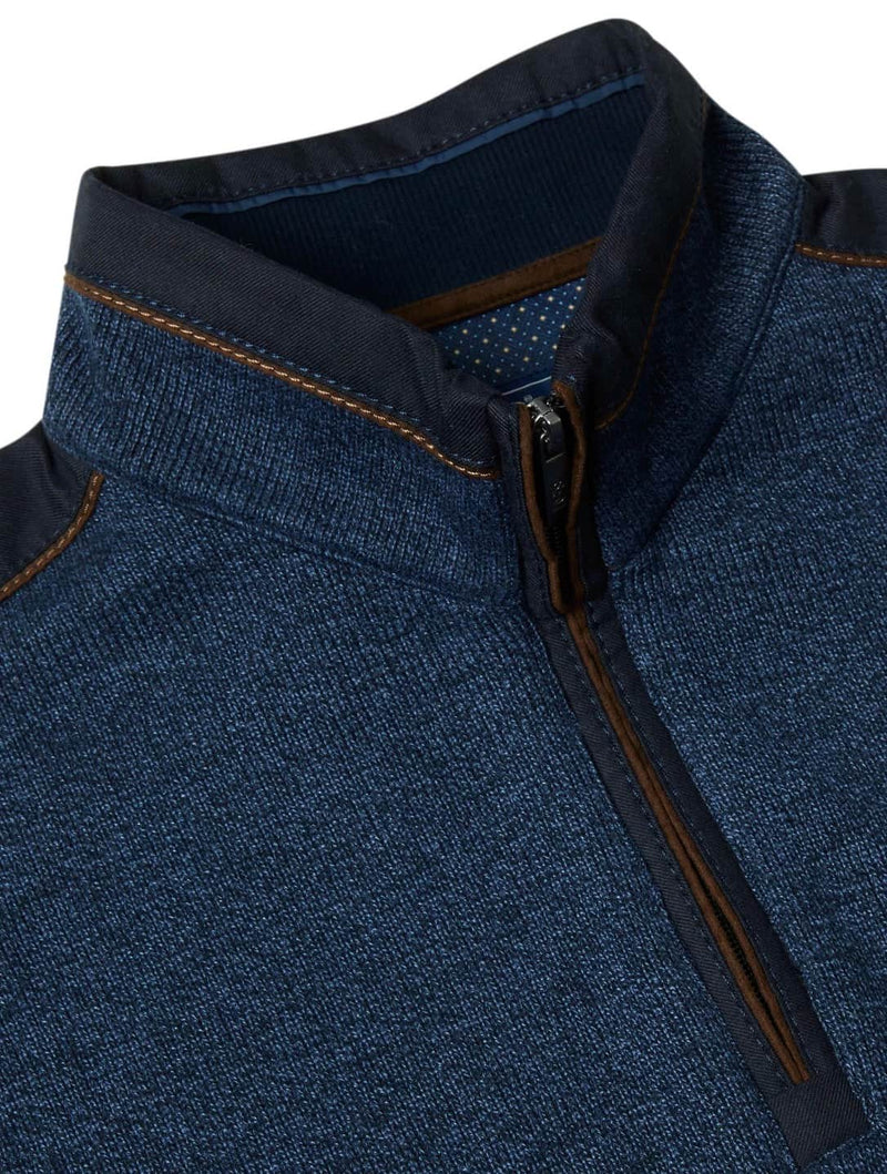 DGs Drifter Mens Half Zip Sweatshirt Airforce Blue Northern Ireland