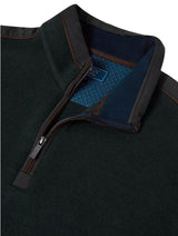 DGs Drifter Mens Half Zip Sweatshirt Dark Green Northern Ireland