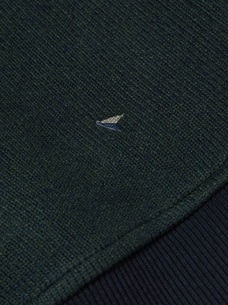 DGs Drifter Mens Half Zip Sweatshirt Dark Green Northern Ireland