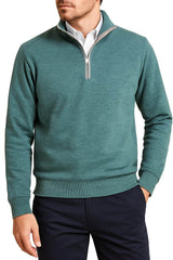 DG’s Drifter Mens Half Zip Sweatshirt Light Green Northern Ireland