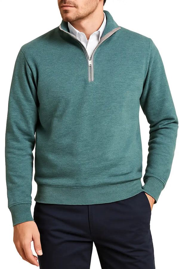 DG’s Drifter Mens Half Zip Sweatshirt Light Green Northern Ireland