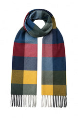 DG’s Drifter Men’s Multicolour Check Scarf with Tassel Fringe