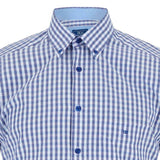DG’s Drifter Men’s Short Sleeve Check Shirt 14438SS-23 Blue