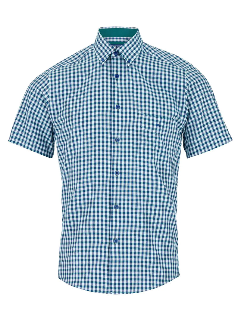 DG’s Drifter Men’s Short Sleeve Check Shirt 14438SS/34 Ivano