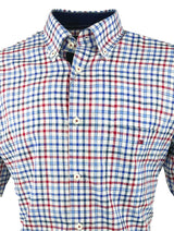 DG’s Drifter Mens Short Sleeve Check Shirt 14714SS - 16 Red