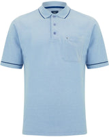 DG’S Drifter Mens Short Sleeve Polo Shirt 55104 23 Sky Blue