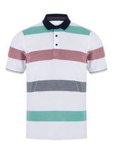 DG’s Drifter Mens Short Sleeve Polo Shirt 55164 136 White/Red