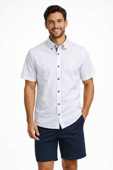 DG’s Drifter Men’s Short Sleeve Shirt 15178SS 01 White Northern
