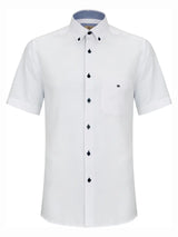 DG’s Drifter Men’s Short Sleeve Shirt 15178SS 01 White Ballynahinch