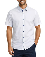 DG’s Drifter Men’s Short Sleeve Shirt 15178SS 01 White Northern