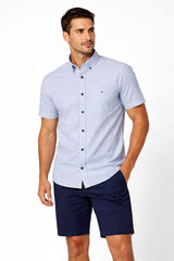 DG’s Drifter Mens Short Sleeve Shirt Blue Northern Ireland Belfast