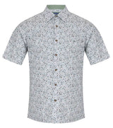DG’s Drifter Mens Short Sleeve Shirt Floral Light Green Northern