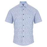 DG’s Drifter Mens Short Sleeve Shirt Ivano 14565SS 18 White/Blue