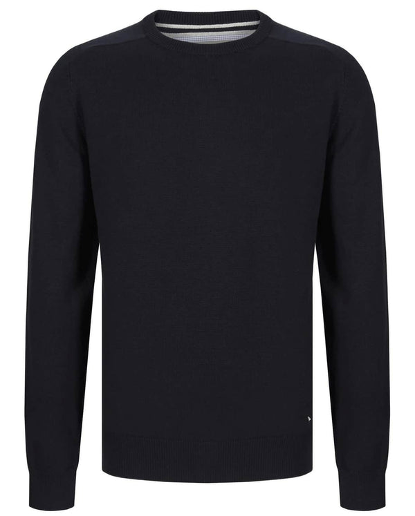 DG's Drifter Round Neck Cotton Blend Jumper Navy