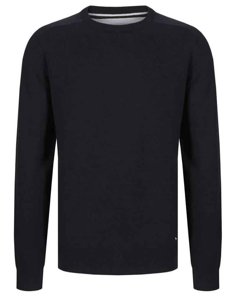 DG's Drifter Round Neck Cotton Blend Jumper Navy