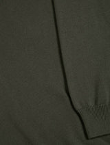 DG's Drifter Round Neck Cotton Blend Jumper Olive Green