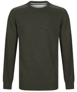 DG's Drifter Round Neck Cotton Blend Jumper Olive Green