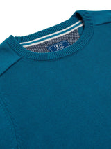 DG’s Drifter Round Neck Cotton Blend Jumper Petrol Blue - 