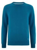 DG’s Drifter Round Neck Cotton Blend Jumper Petrol Blue - 