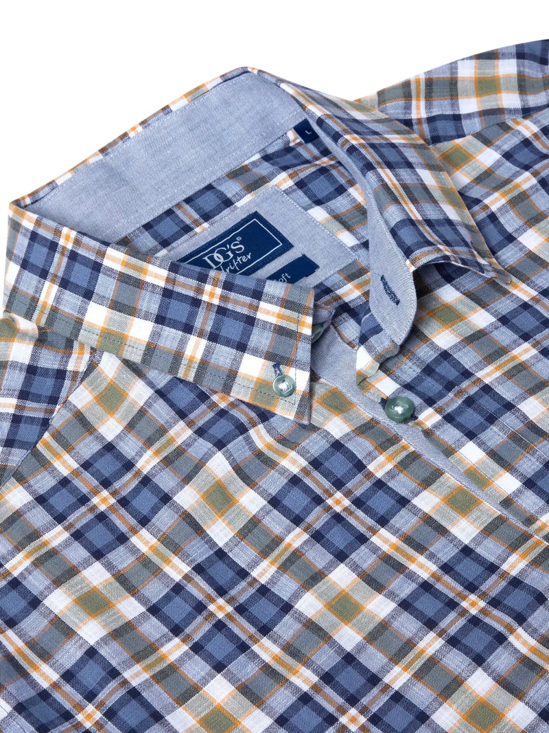 DG’s Drifter Short Sleeve Check Shirt Blue/Green Northern Ireland