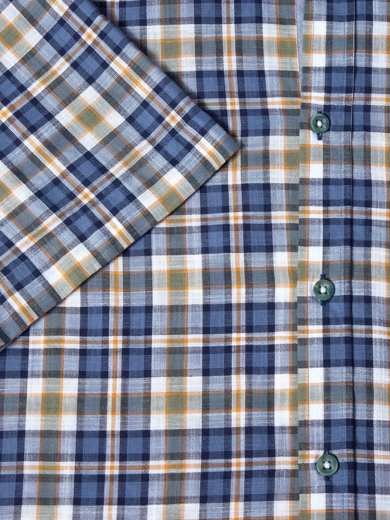 DG’s Drifter Short Sleeve Check Shirt Blue/Green Northern Ireland