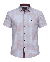 DG’s Drifter Short Sleeve Shirt Blue/Red Check Northern Ireland