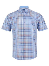 DG’s Drifter Short Sleeve Shirt Light Blue Check Northern Ireland