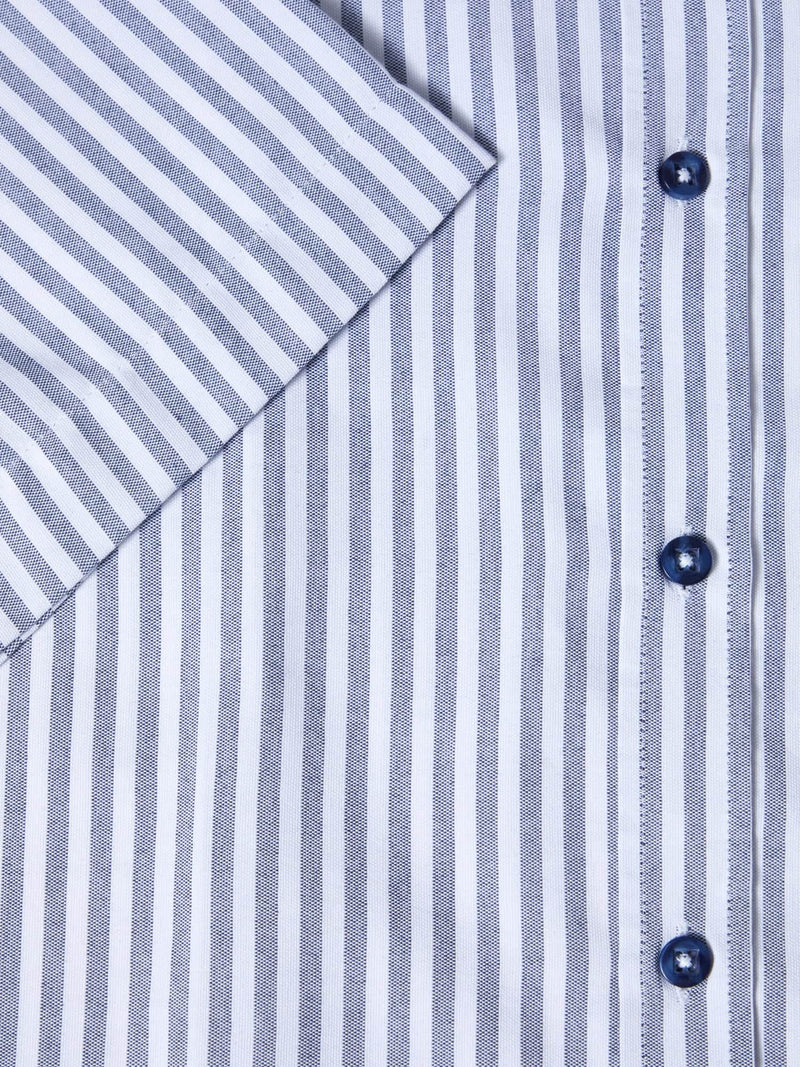 DG’s Drifter Short Sleeve Shirt Oxford Navy Stripe Northern Ireland