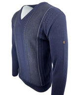 Douglas & Grahame Prestige V-Neck Jumper - Navy