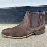 Escape Mens Austin Dealer Chelsea Boots Donkey Brown Suede