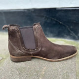 Escape Mens Austin Dealer Chelsea Boots Donkey Brown Suede