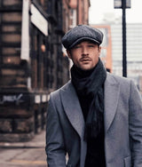 Failsworth Carloway 4750 Tweed Baker Boy Cap Blue Northern Ireland