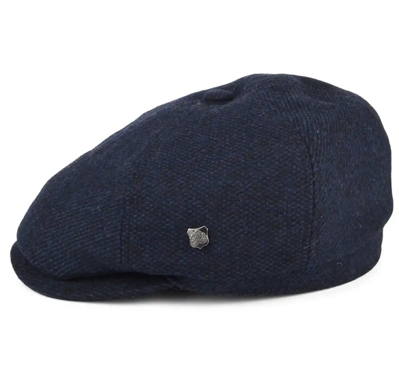 Failsworth Mens Flat Cap Hudson Mix Blue Northern Ireland Belfast