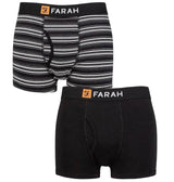 Farah 2 Pack Boxer Trunks Black/Charcoal Northern Ireland Belfast