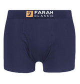 Farah 2 Pack Cotton Boxer Trunks Navy