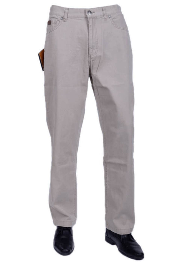 Farah Classic FABS5029 Mens Trousers Flat Straight Jeans - Khaki.