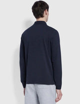 Farah Haslam Long Sleeve Polo Shirt Navy - Shirts & Tops