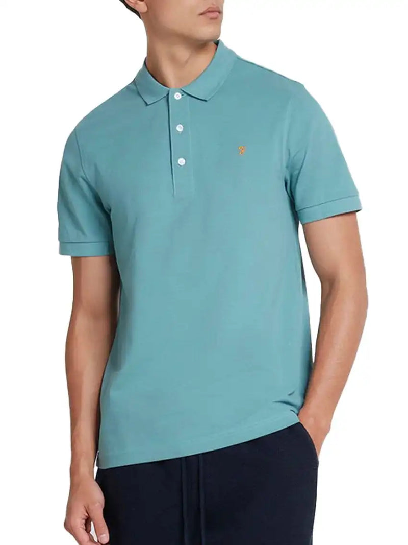 Farah Men’s Blanes Polo Shirt Brook Blue Northern Ireland Belfast