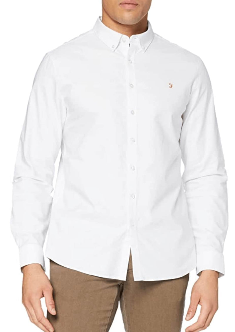 Farah Brewer Oxford Shirt - White
