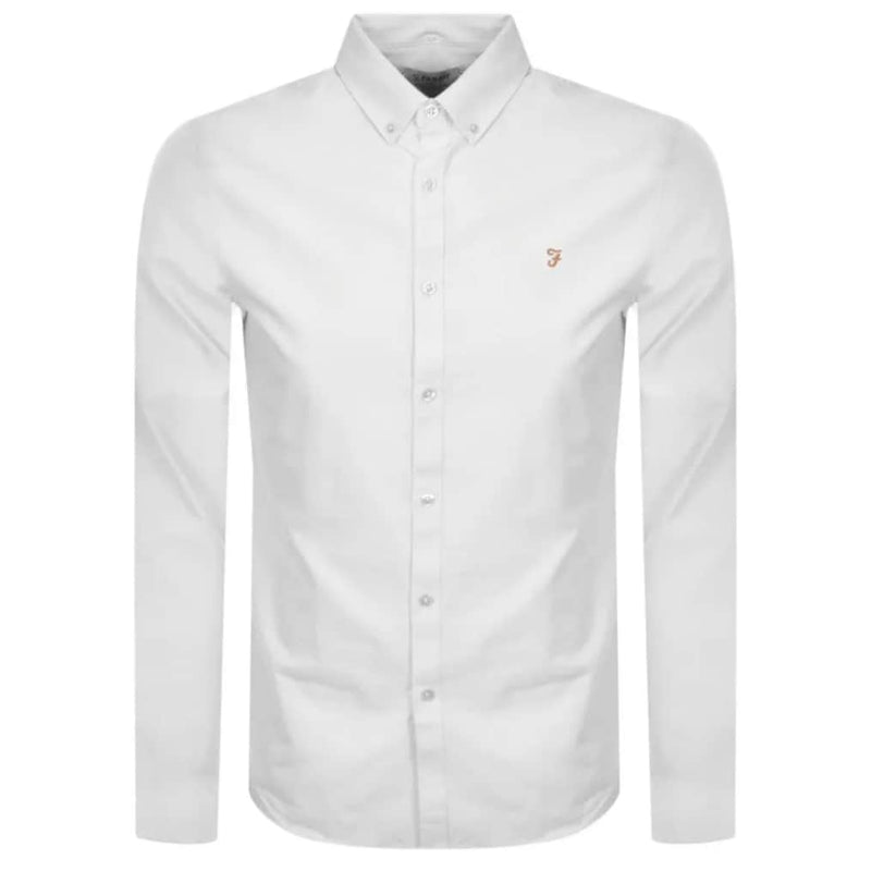 Farah Brewer Oxford Shirt - White