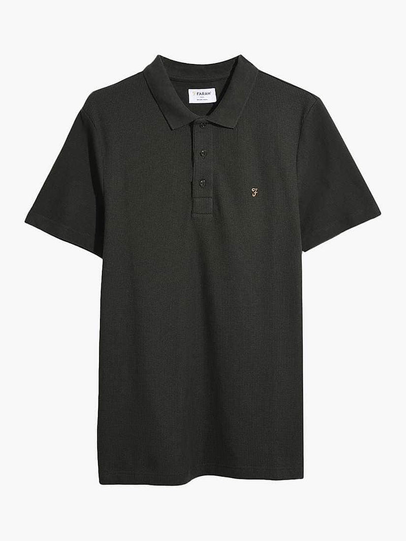 Farah Mens Forster Short Sleeve Polo Shirt F4KSC017 Evergreen Northern