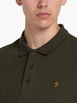 Farah Mens Forster Short Sleeve Polo Shirt F4KSC017 Evergreen Northern