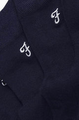 Farah Men’s Socks Plain Bamboo 5 Pack Navy - Socks