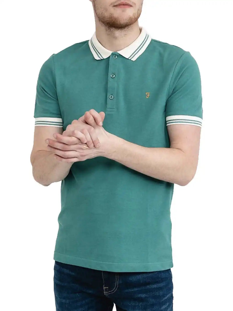 Farah Men’s Stanton Polo Shirt Mallard Green Ballynahinch Northern